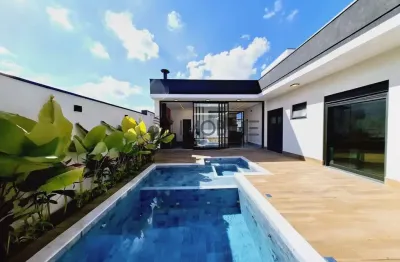 Casa com 3 suítes no condomínio residencial laguna na cidade de indaiatuba.