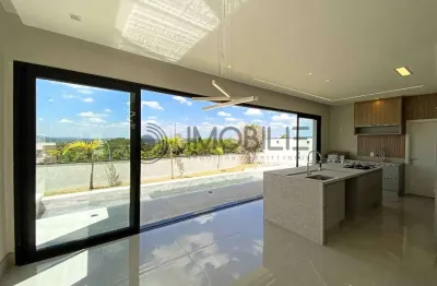 Casa térrea de alto padrão no alphaville castello | 4 suítes | piscina com borda infinita | vista espetacular