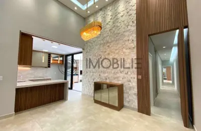 Casa moderna à venda no condomínio jardim piemonte, indaiatuba, fachada elegante, 3 suítes e lazer completo