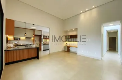 Casa térrea moderna à venda no park gran reserve com 3 dormitórios, área gourmet completa.