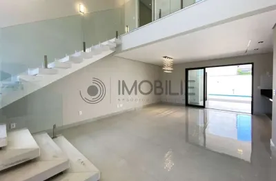 Sobrado de alto padrão no park gran reserve com 3 suítes, piscina, varanda e área gourmet completa