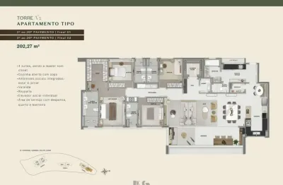 Apartamento com 4 quartos à venda na rua coronel gabriel felipe faria, 1, vila da serra, nova lima por r$ 3.643.100