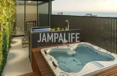 Cobertura com 1 dormitório à venda, 54 m² por r$ 490.000,00 - intermares - cabedelo/pb