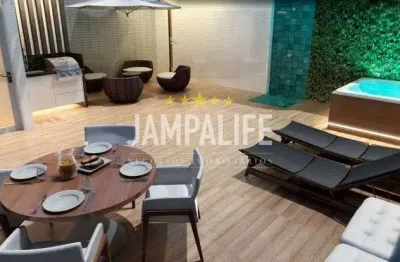 Cobertura com 2 dormitórios à venda, 82 m² por r$ 599.000,00 - bancários - joão pessoa/pb