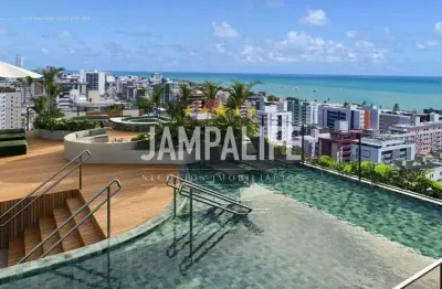 Apartamento com 1 dormitório à venda, 31,40 m² por r$ 471.000,00 - cabo branco - joão pessoa/pb