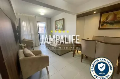 Apartamento com 3 dormitórios e 2 vagas a 150 metros do mar do bessa