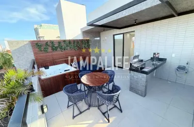 Cobertura com 2 dormitórios à venda, 95 m² por r$ 760.000,00 - bessa - joão pessoa/pb