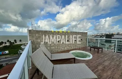 Cobertura com 2 dormitórios à venda, 186 m² por r$ 1.850.000,00 - jardim oceania - joão pessoa/pb