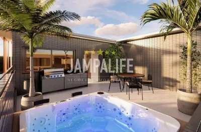 Cobertura com 2 dormitórios à venda, 103 m²  - bancários - joão pessoa/pb