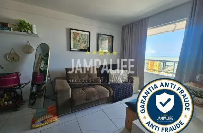 Apartamento vista mar definitiva com 3 dormitórios à venda, 98 m² por r$ 800.000,00 - bessa - joão pessoa/pb