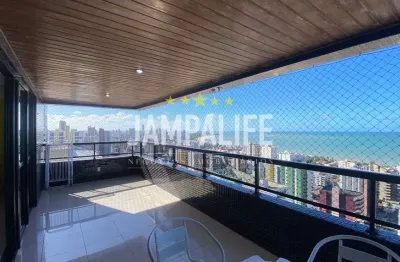 Apartamento com 4 dormitórios à venda, 235 m² por r$ 1.800.000,00 - manaíra - joão pessoa/pb