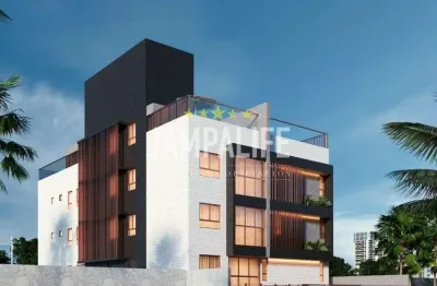 Cobertura com 3 dormitórios à venda, 95 m² por r$ 650.000 - bancários - joão pessoa/pb