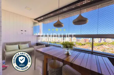 Incrível apartamento no brisamar ii  andar alto e vista linda!