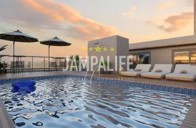 Flat com 1 dormitório à venda, 23 m² por r$ 219.000,00 - intermares - cabedelo/pb