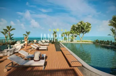 Flat com 1 dormitório à venda, 40,07 m² por r$ 624.000,00 - ponta de campina - cabedelo/pb