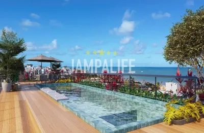 Flat com 1 dormitório à venda, 20,33 m² por r$ 433.000,00 - cabo branco - joão pessoa/pb