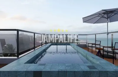 Flat com 1 dormitório à venda, 21,86 m² por r$ 375.000,00 - cabo branco - joão pessoa/pb