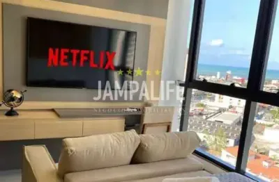 Flat com 1 dormitório à venda, 25 m² por r$ 450.000,00 - tambaú - joão pessoa/pb