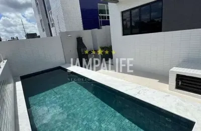 Apartamento com 3 dormitórios à venda, 86,5 m² - altiplano cabo branco - joão pessoa/pb