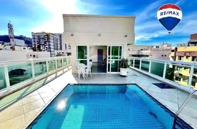 Cobertura duplex 320m2, 5 quartos (3 suites), 4 vagas de garagem, varandão e piscina. vista 360º