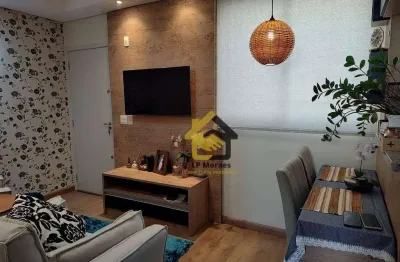 Apartamento com 2 dormitórios à venda, 50 m² - loteamento industrial machadinho - americana/sp