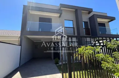 Sobrado 3 dormitorios sendo 1 suite , 2 vagas de garagem - eucaliptos fazenda rio grande