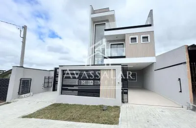 Sobrado à venda com terraço, sítio cercado, curitiba - pr