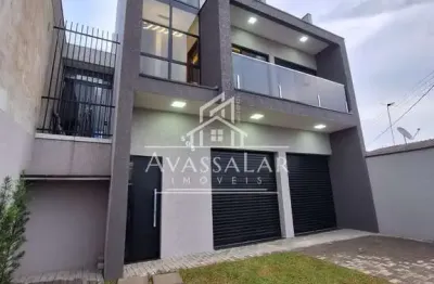 Triplex com sala comercial à venda, veneza, fazenda rio grande - pr