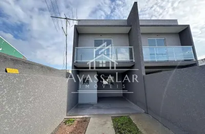 Sobrado à venda com 3 dormitórios, sítio cercado, curitiba - pr