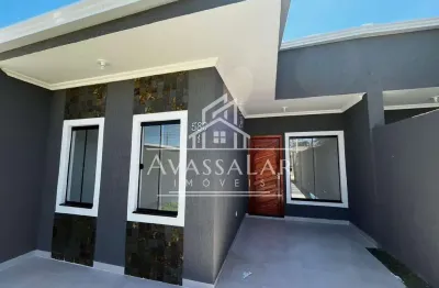 Casa com 3 quartos, e espaço gourmet, bairro estados, fazenda rio grande- pr