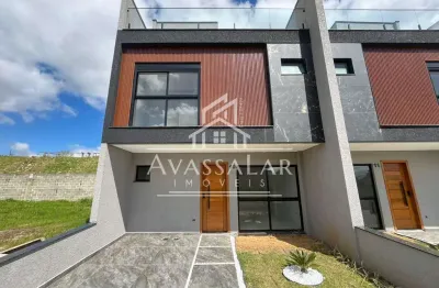 Sobrado dentro de condomínio com 3 dormitórios à venda, xaxim, curitiba - pr