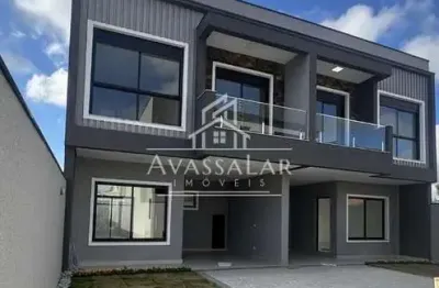 Sobrado com 3 dormitorios sendo 1 suite, vaga de garagem - bairro fanny ctba