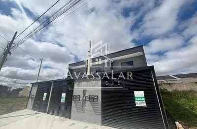 Sobrado com 3 quartos para locação, eucaliptos, fazenda rio grande- pr