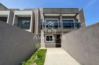 Sobrado em curitiba de 74m  com acabamento moderno e espaço gourmet