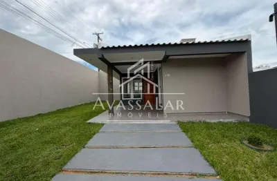 Casa de esquina em fase de acabamento no bairro iguaçu com três dormitórios