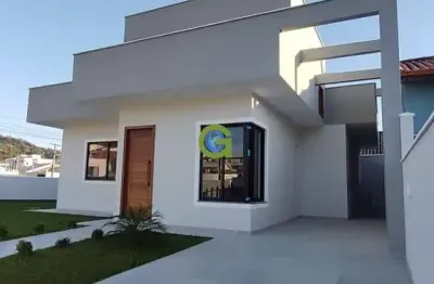 Casa a venda no loteamento jardins no bairro bela vista, em palhoça, com 82 m² d