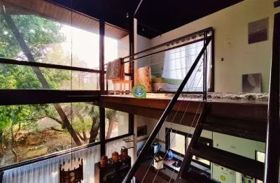 Casa rústica à venda com vista para a lagoa em ibiraquera próx. à praia do rosa