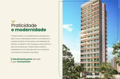 Apartamento para venda em salvador, pituba, 1 dormitório, 1 banheiro, 1 vaga