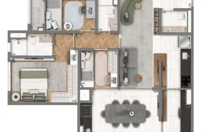 Apartamento com 3 quartos à venda na Rua Marquês Olinda, Ipiranga, São Paulo