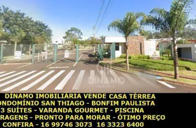 Casa em condomínio fechado com 3 quartos à venda na Reserva San Tiago, Ribeirão Preto 