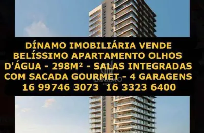 Apartamento à venda, 298 m² - jardim olhos d'água - ribeirão preto/sp