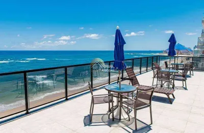 Alugo apto 1/4 mobiliado na pituba, 60 m², vista mar+cidade, vaga numerada, condomínio fechado com