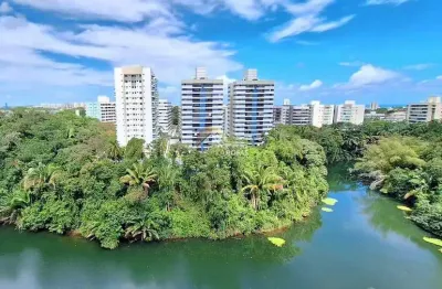 Alugo apartamento nascente no alphaville i salvador: 80m², 2 quartos reversíveis p/3, 3 banheiros,