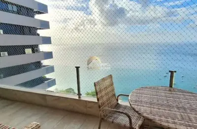 Elegância rara na vitória: 170 m², duas salas, varanda protagonista com vista mar, 4 quartos (2 suí