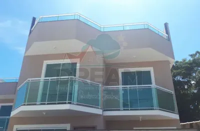 Casa para venda em rio das ostras, extensao novo rio das ostras, 2 dormitórios, 2 suítes, 4 banheiros, 1 vaga
