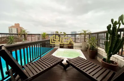 Cobertura com 5 quartos para alugar na Rua Professor Torres Homem, 675, Embaré, Santos