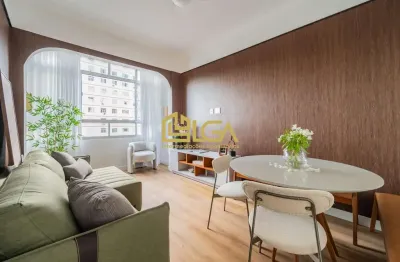 Apartamento vista mar, a venda, porteira fechada - josé menino - santos