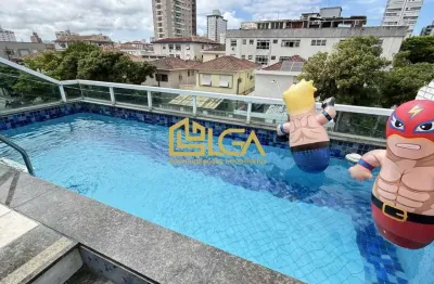 Casa sobreposta alta com piscina a venda - aparecida - santos