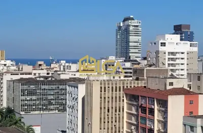 Apartamento a venda novo, vista mar, gonzaga - santos