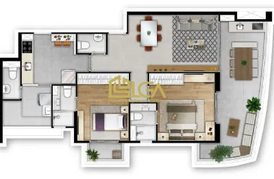 Apartamento novo na quadra da praia a venda - boqueirão - santos